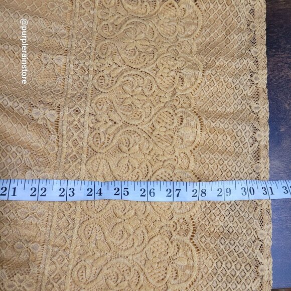 Catherine's Floral Lace Baby Doll Top 3x Lined Stretch Boho Western Country Girl - Picture 8 of 9